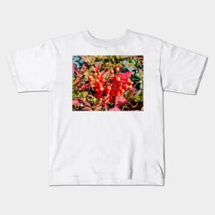 Red Berries in Fall Kids T-Shirt